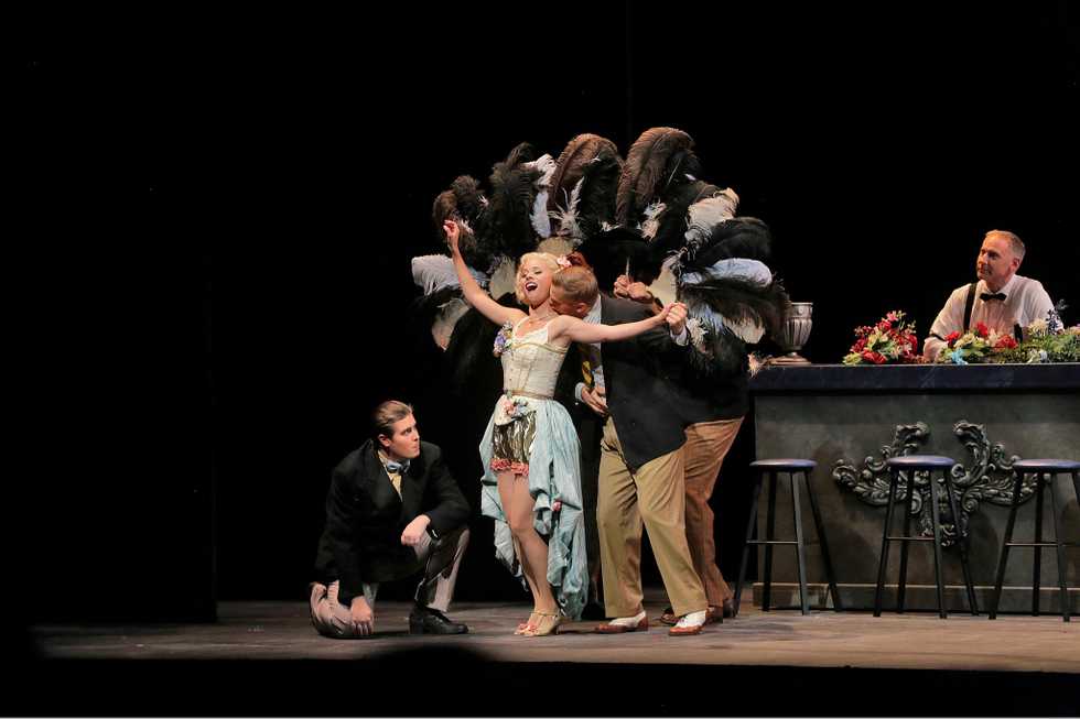 A scene from the Santa Fe Opera production of Ariadne auf Naxos (Scenes).