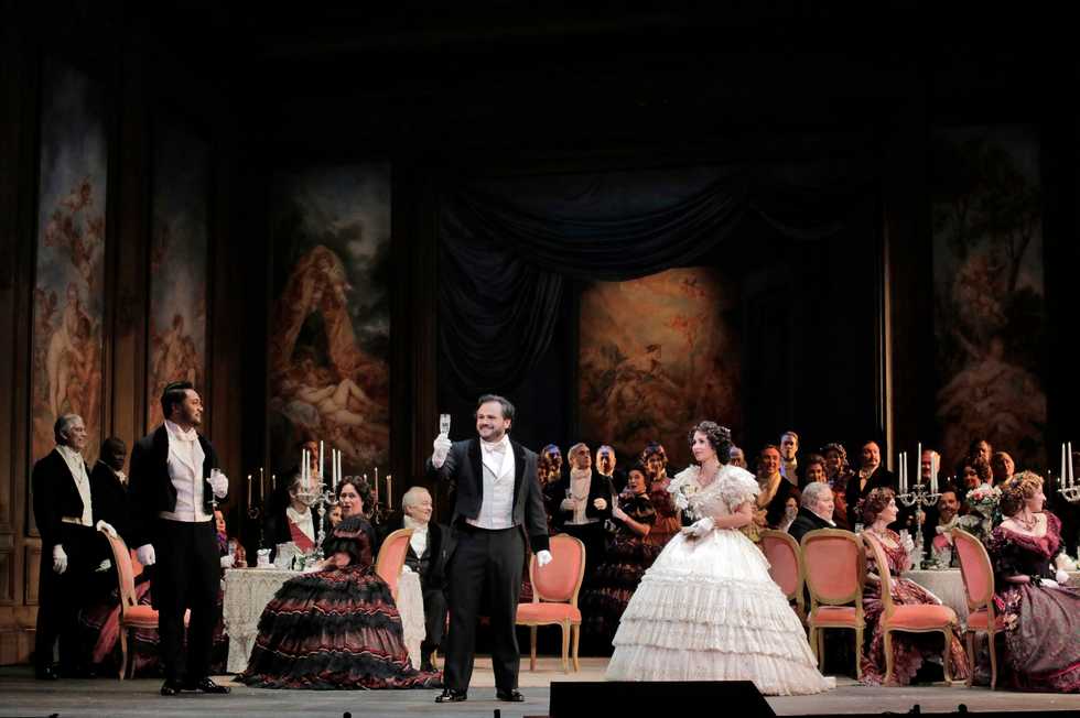 A scene from the San Francisco Opera production of La Traviata.